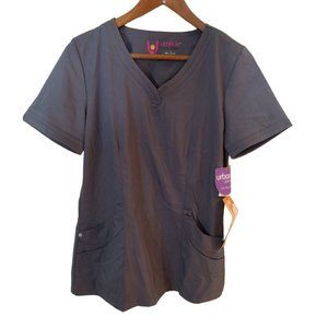 Urbane Ultimate Grey Women's Small Scrub Top New with Tags‎